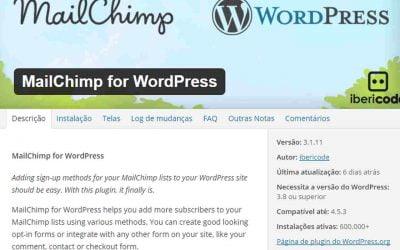 O melhor plugin de Newsletter para WordPress com mailchimp