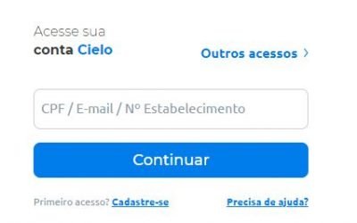 Como acessar minha conta na CIELO pela primeira vez