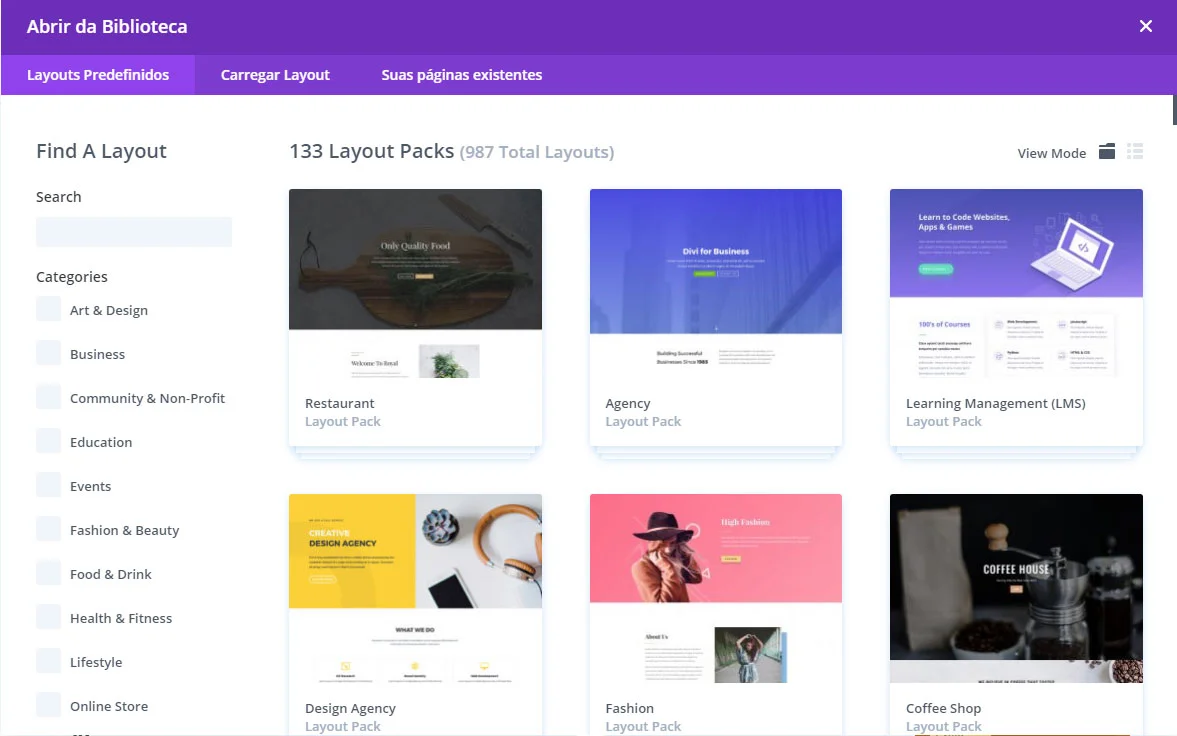 Divi Layout temas WordPress Divi Layout temas WordPress