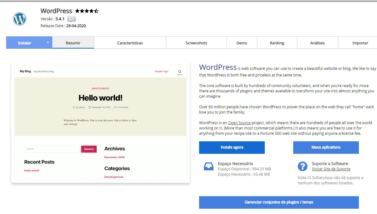 instale agora wordpress instale agora wordpress