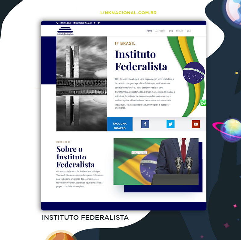 Site Institucional Instituto Federalista