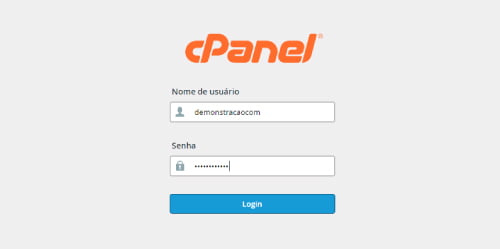 Login no cPanel