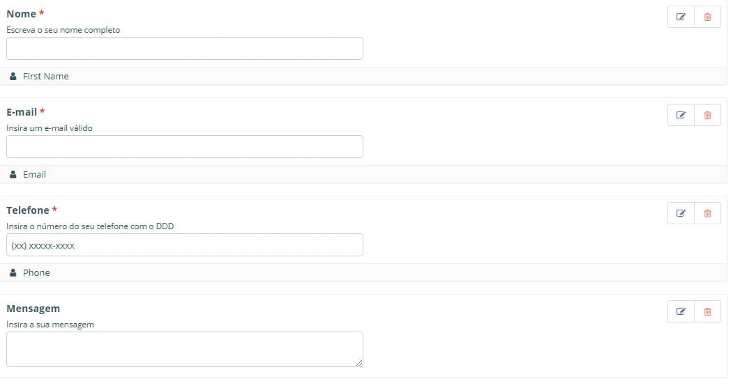 Formulários Formulários