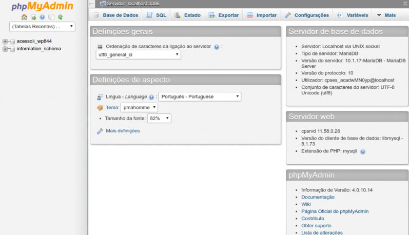 PHPMyAdmin PHPMyAdmin