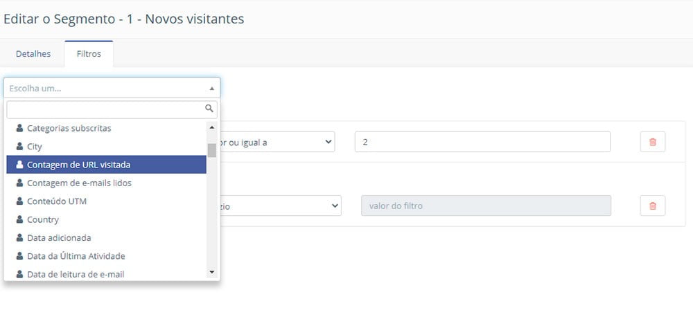 Como segmentar contatos no Mautic Como segmentar contatos no Mautic