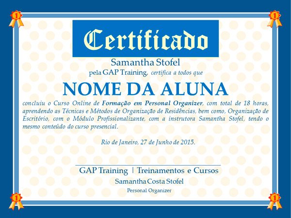 Certificado curso online