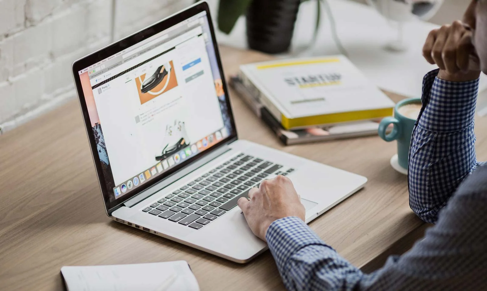 Usuário em um site Usuário em um site
