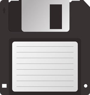 História do computador disquete