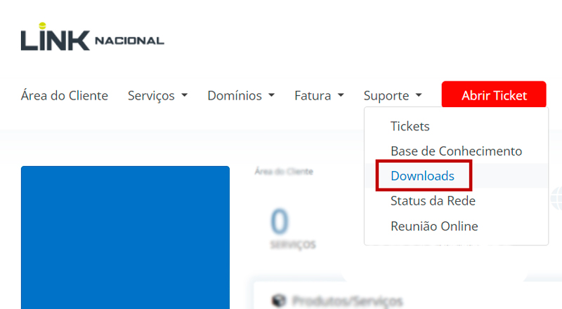Downloads área do cliente Downloads área do cliente