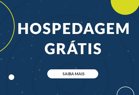 Banner referente à hospedagem de site grátis Banner referente à hospedagem de site grátis