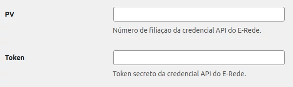 Configuração Rede GiveWP Token e PV