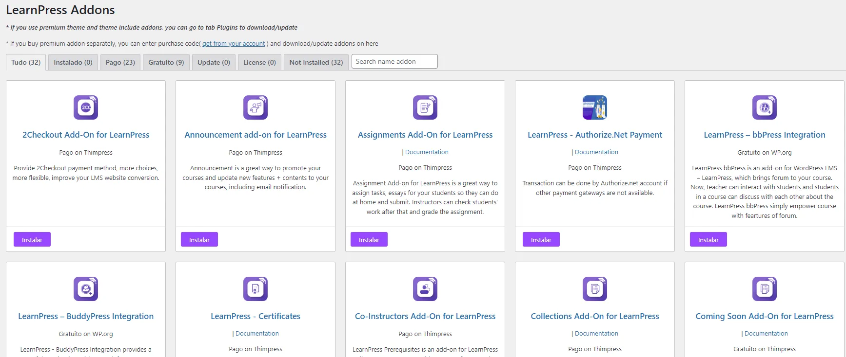 Learnpress Complementos