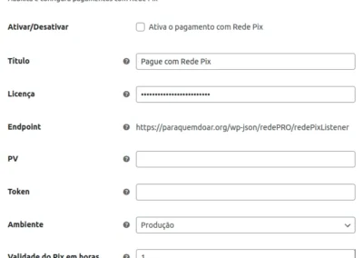 Plugin Rede e MaxiPago PRO PIX Configuração