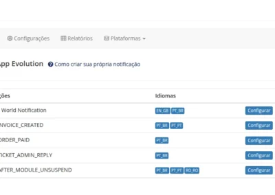WhatsApp WHMCS mensagens com Evolution API