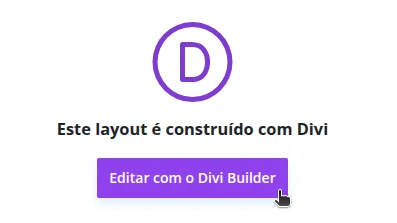 Editar com Divi Builder Editar com Divi Builder