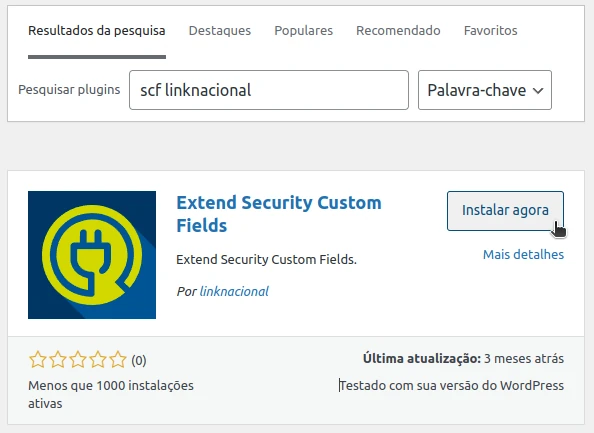 Plugin Extensão para ACF e SCF WordPress Plugin Extensão para ACF e SCF WordPress