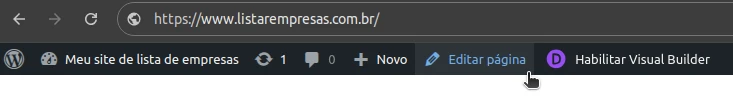 Editar página WordPress Editar página WordPress