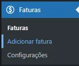 Adicionar uma nova fatura 